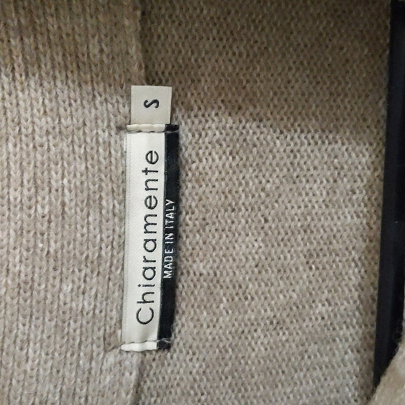 Chiaramente Italian Wool Blend Blown Long Buckle Front Cardigan  Pockets Sz Sm - Picture 2 of 11